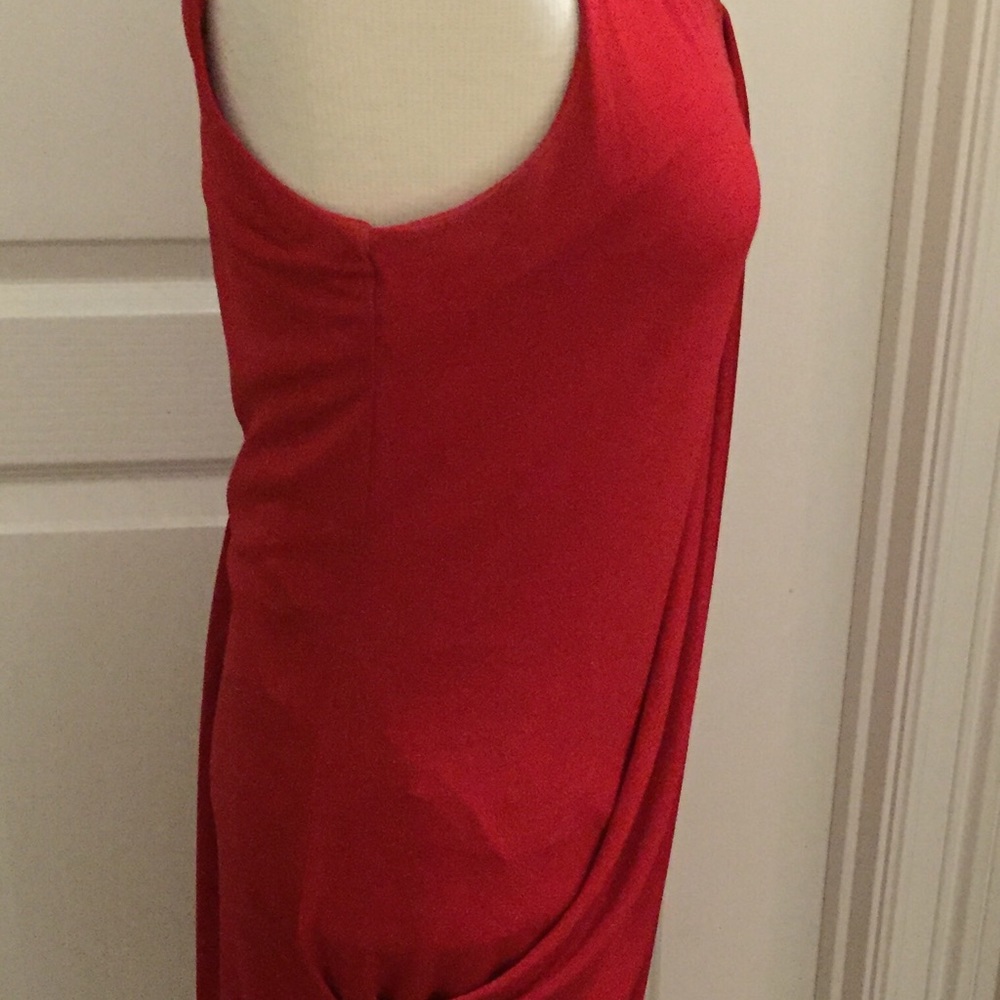 Red sequin dress